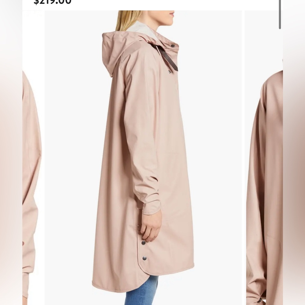 IlseJacobsen Hooded Raincoat Color: Adobe Rose - Picture 15 of 16